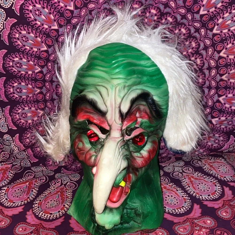 Vintage Fun World Latex Ghoul mask. OS